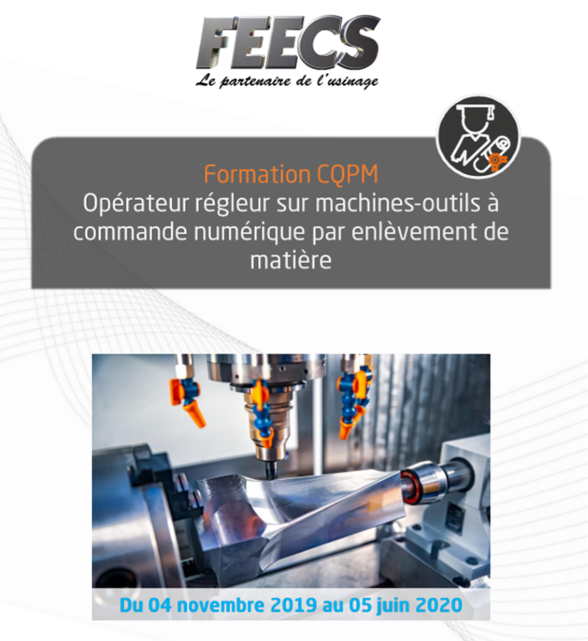 Formation opérateur régleur sur machine outils à commande numérique - cqpm